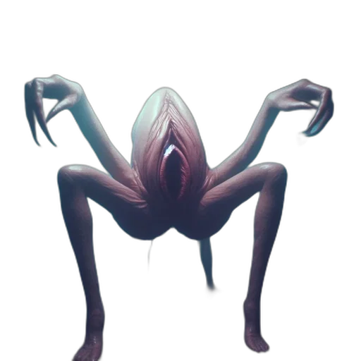 creature, animal, mask, hair, concept art, pixel art, fantasy art, 3d render transparent PNG cut-out