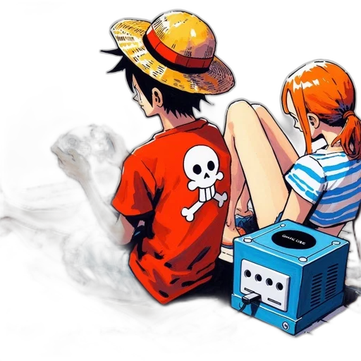 concept art, pixel art, comic book art, anime, fire, red, blue, monochrome transparent PNG cut-out