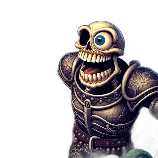 robot, creature, mask, face, 3d render, concept art, fantasy art, comic book art transparent PNG cut-out