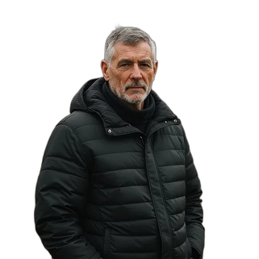 jacket, staff, face, animal transparent PNG cut-out