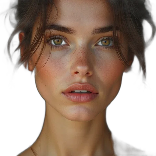 face, hair, jewelry, mask transparent PNG cut-out