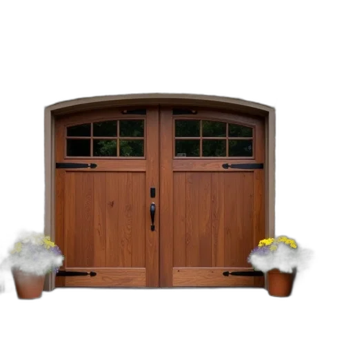 furniture, staff, 3d render, brown, wooden, garage, door, decorative transparent PNG cut-out