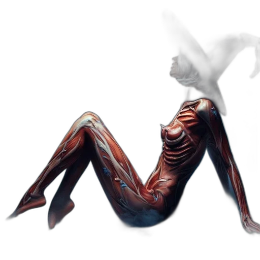 creature, hair, robot, dragon, concept art, 3d render, fantasy art, photorealistic transparent PNG cut-out