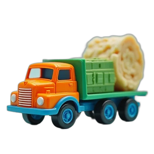 food, 3d render, model, truck transparent PNG cut-out