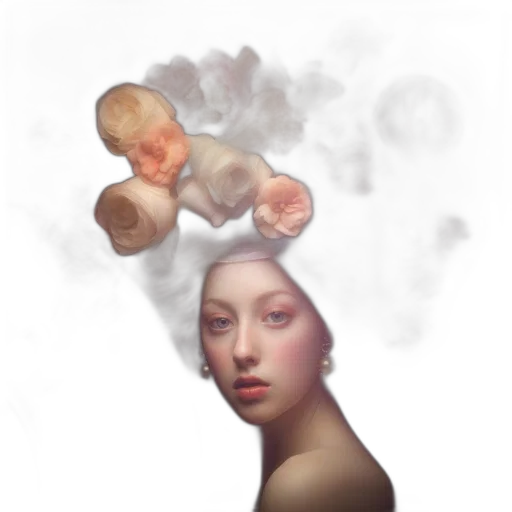 crown, face, mask, hat, photorealistic, concept art, fantasy art, oil painting transparent PNG cut-out