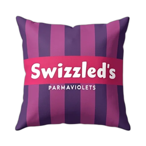 pastel, purple, pink, striped, pillow, text, swizzled, parmaviolets transparent PNG cut-out