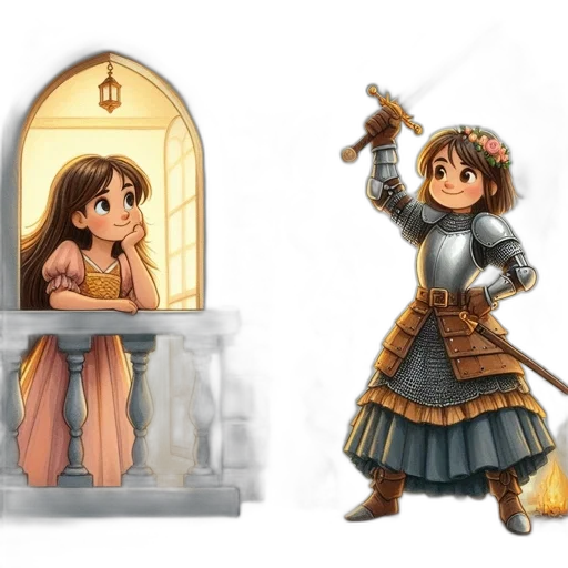 concept art, fantasy art, 3d render, pixel art, snow, golden, earth tones, girl transparent PNG cut-out
