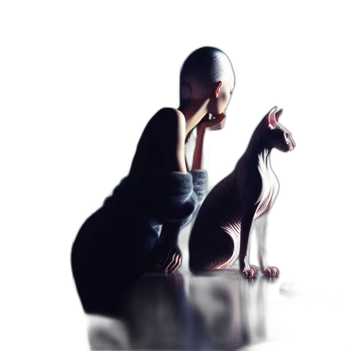 animal, robot, creature, bottle, concept art, 3d render, photorealistic, fantasy art transparent PNG cut-out