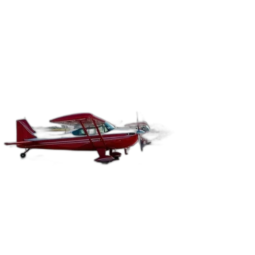 3d render, row, small, propeller, planes, parked, tarmac, airport transparent PNG cut-out