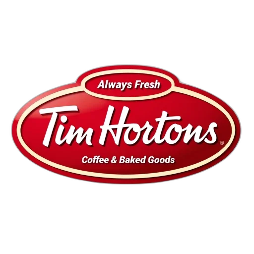 food, close-up, tim, hortons, logo, red, white, color transparent PNG cut-out