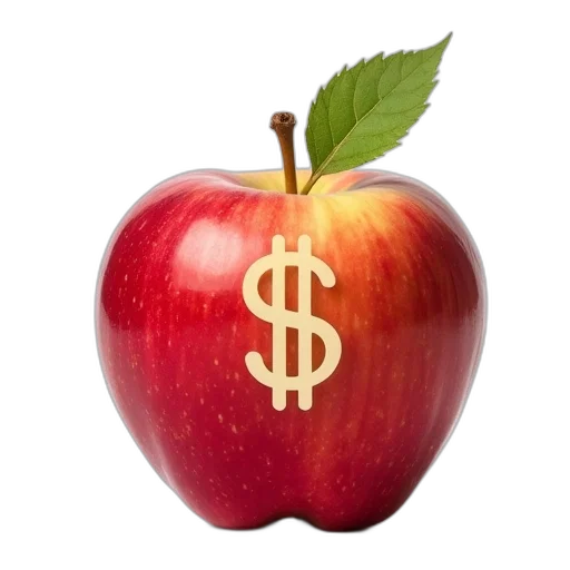 food, apple, revenue, product transparent PNG cut-out