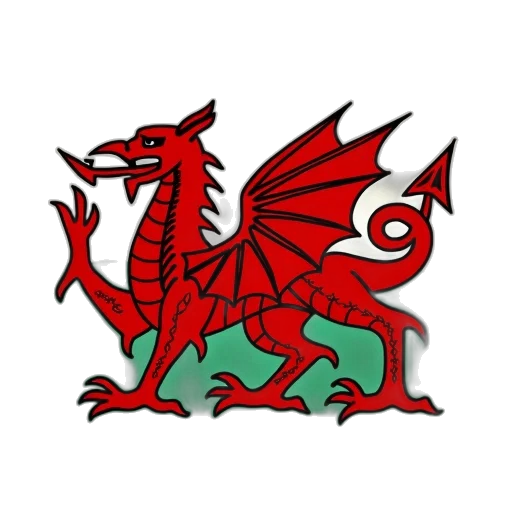 dragon, staff, flag, wales transparent PNG cut-out