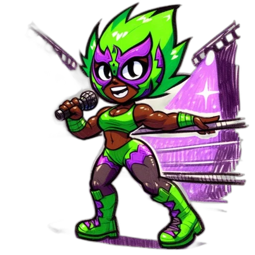 staff, weapon, concept art, comic book art, cartoon, pixel art, green, neon transparent PNG cut-out