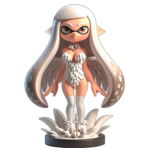 dress, staff, weapon, hair, concept art, 3d render, cartoon, fantasy art transparent PNG cut-out