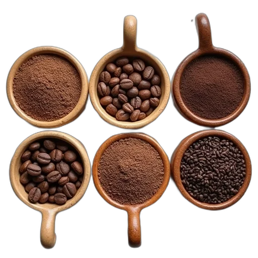 food, earth tones, dark, five, coffee, blends, 12x5 transparent PNG cut-out