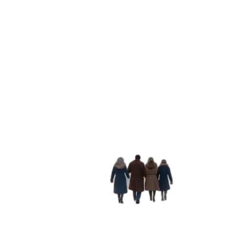 jacket, staff, umbrella, hat transparent PNG cut-out