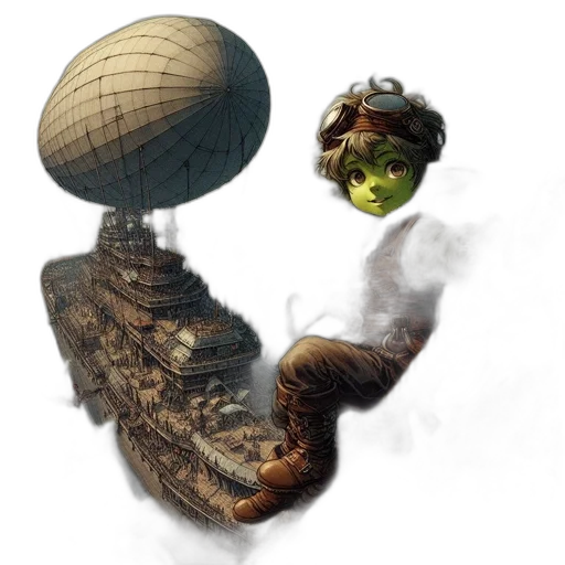 dragon, creature, mask, hat, concept art, 3d render, fantasy art, photorealistic transparent PNG cut-out