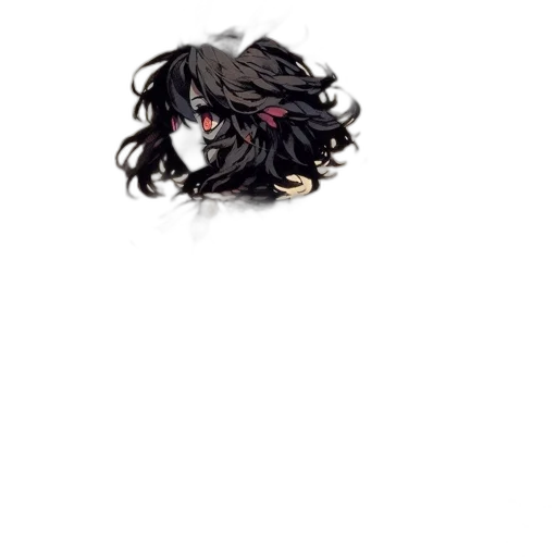 hair, mask, face, creature, pixel art, anime, watercolor, concept art transparent PNG cut-out