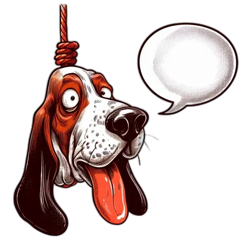 staff, animal, cartoon, concept art, photorealistic, animated, canine, features transparent PNG cut-out