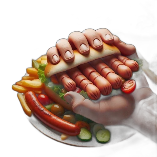 food, hat, weapon, creature, photorealistic, 3d render, concept art, watercolor transparent PNG cut-out