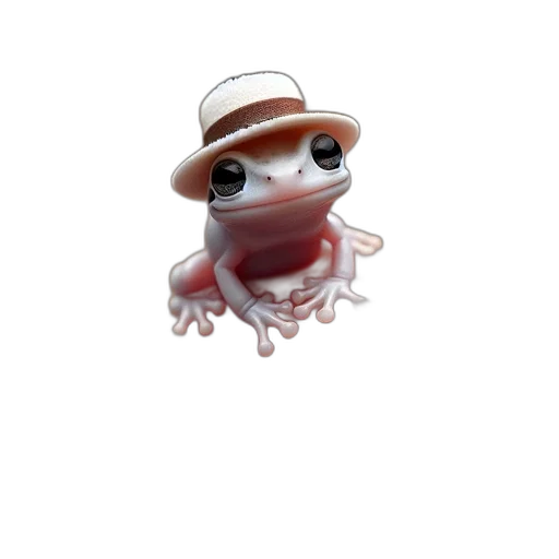 hat, creature, animal, robot, 3d render, concept art, photorealistic, pixel art transparent PNG cut-out