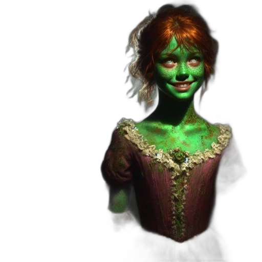 mask, creature, face, dress, 3d render, concept art, fantasy art, photorealistic transparent PNG cut-out