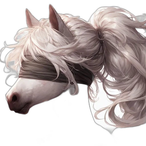 hair, animal, creature, mask, photorealistic, fantasy art, concept art, watercolor transparent PNG cut-out