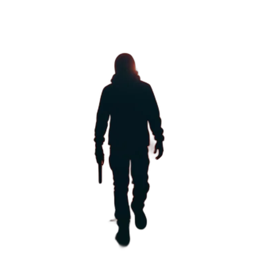 jacket, staff, weapon, creature transparent PNG cut-out