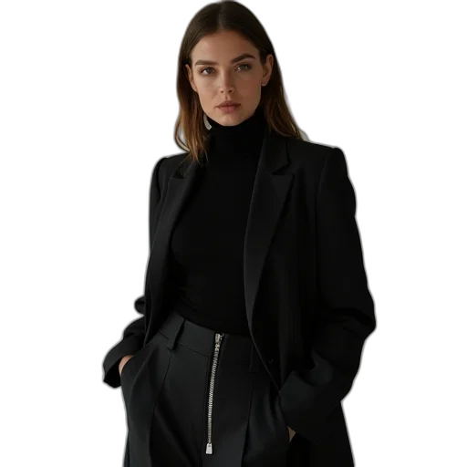jacket, staff, dress, jewelry transparent PNG cut-out