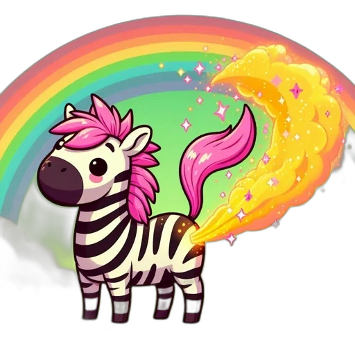 dragon, staff, pixel art, concept art, fantasy art, vaporwave, pink-maned, zebra transparent PNG cut-out