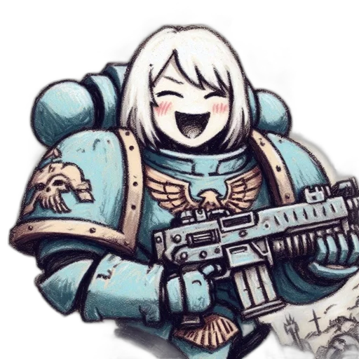 robot, weapon, concept art, pixel art, comic book art, anime, blue, woman transparent PNG cut-out
