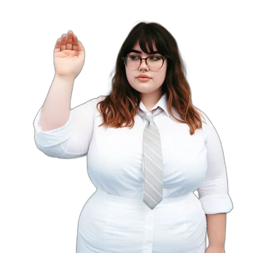 staff, dress, jacket, robot, concept art, photorealistic, 3d render, woman transparent PNG cut-out