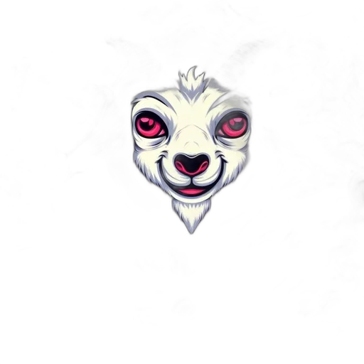mask, creature, animal, face, pixel art, concept art, fantasy art, watercolor transparent PNG cut-out