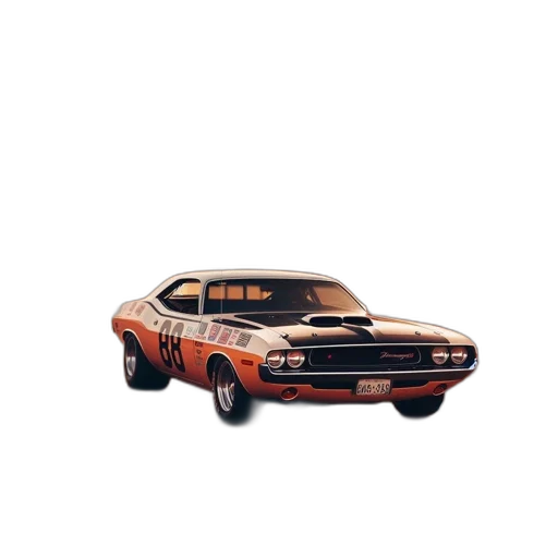 car, weapon, animal, photorealistic, concept art, 3d render, vintage, dodge transparent PNG cut-out