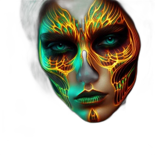 mask, face, robot, jewelry, photorealistic, fantasy art, cyberpunk, concept art transparent PNG cut-out