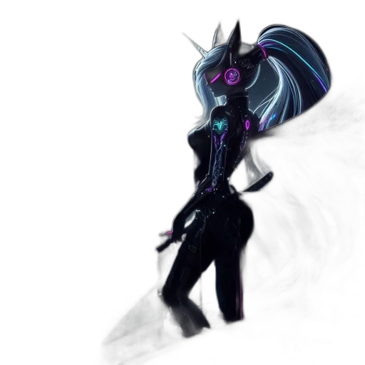 staff, robot, weapon, concept art, fantasy art, cyberpunk, pixel art, outer space transparent PNG cut-out