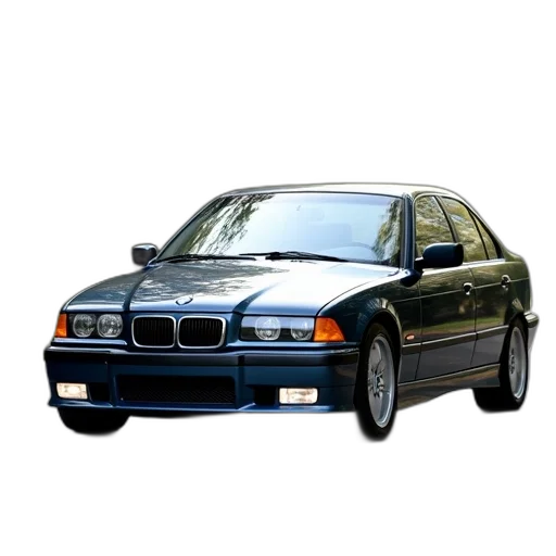 car, animal, photorealistic, 3d render, concept art, 2001, bmw, 325i transparent PNG cut-out
