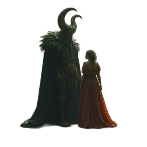 dragon, dress, concept art, fantasy art transparent PNG cut-out