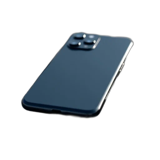 3d render, close-up, smartphone, camera, lens, right, side, placed transparent PNG cut-out