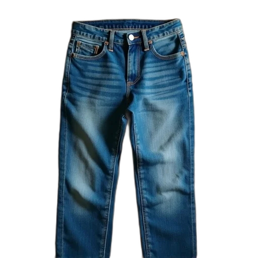 jacket, blue, pair, jeans, laid, out, wooden, floor transparent PNG cut-out