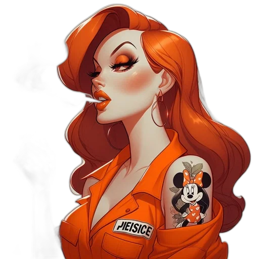 jacket, comic book art, cartoon, concept art, fantasy art, animated, female, character transparent PNG cut-out