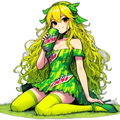 dress, staff, dragon, flower, pixel art, anime, cartoon, fantasy art transparent PNG cut-out