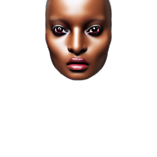 face, mask, robot, creature transparent PNG cut-out