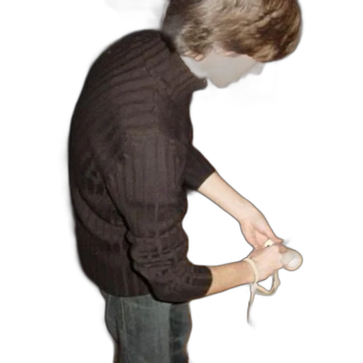 staff, hair, jacket, weapon, 3d render, concept art, photorealistic, person transparent PNG cut-out