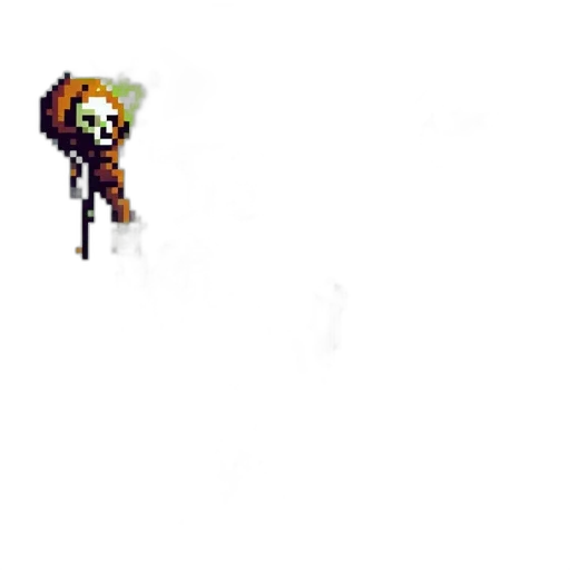 staff, creature, animal, weapon, pixel art, concept art, fantasy art, comic book art transparent PNG cut-out