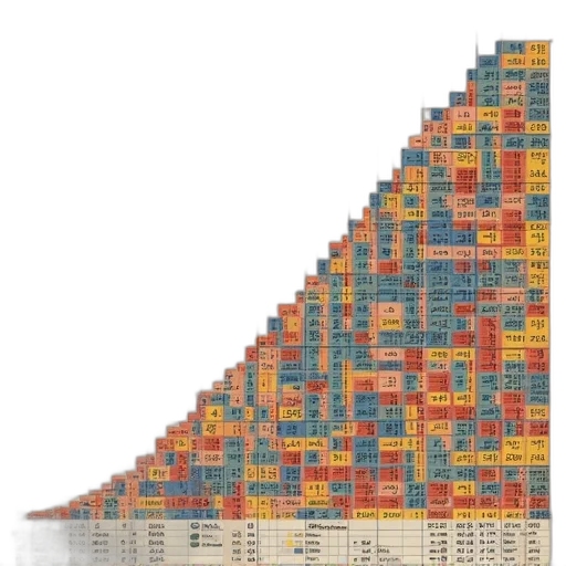 large, number, chart, shows transparent PNG cut-out