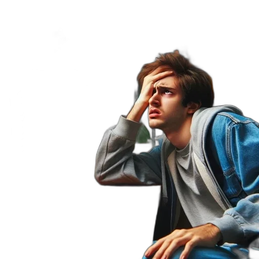 jacket, face, photorealistic, concept art, oil painting, 3d render, blue, young transparent PNG cut-out