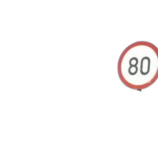 speed, limit, sign, displaying, against, clear, blue, sky transparent PNG cut-out
