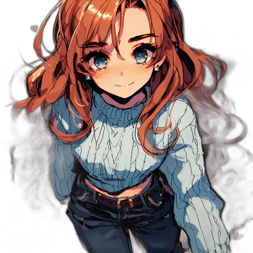 jacket, hair, face, dress, anime, watercolor, pixel art, cartoon transparent PNG cut-out