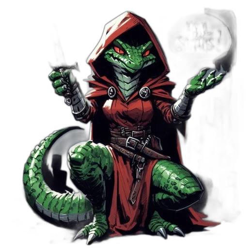 dragon, staff, concept art, fantasy art, comic book art, pixel art, fantastical, hooded transparent PNG cut-out
